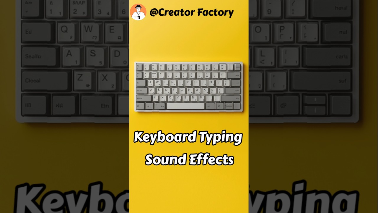 Keyboard Typing Sound Effect | No Copyright #soundeffects #creatorfactory