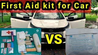 First Aid kit for Car | Bike | Bus | Truck | Must have Surgical items | Personal First Aid VS car's