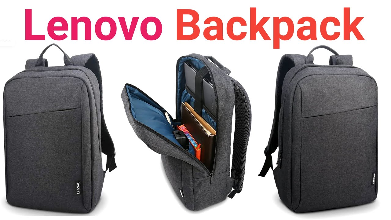 Lenovo 15.6 inch Laptop Backpack | Black | High Quality - YouTube