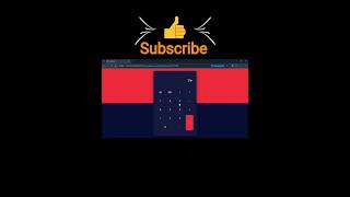 ✨ HTML CSS &amp; JS CALCULATOR #coding #htmlcssjs #webdesign #shorts