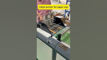 Paper cup printing machine #inkjetprinter #digitalprinting #cmyk #papercup #machine #factory