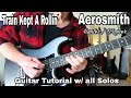 Train Kept A Rollin' - Aerosmith Guitar Tutorial. Complete w/ Solos. Hunter / Wagner