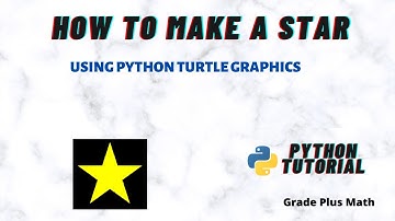 How to draw a star using turtle graphics in Python