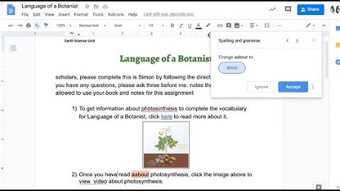 Docs: Spelling & Grammar