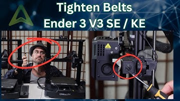 Tighten Belts on Creality Ender 3 V3 SE and KE - Belt Tensioner - 3D Printer