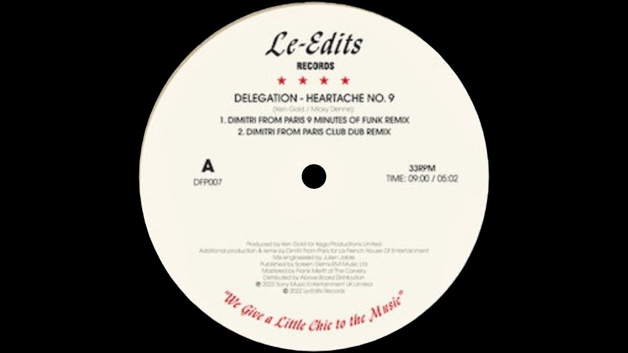Version) Remix (Special No.9 Heartache Dimitri No.9 Heartache / Delegation 新品 | Records Z | Delegation 洋楽