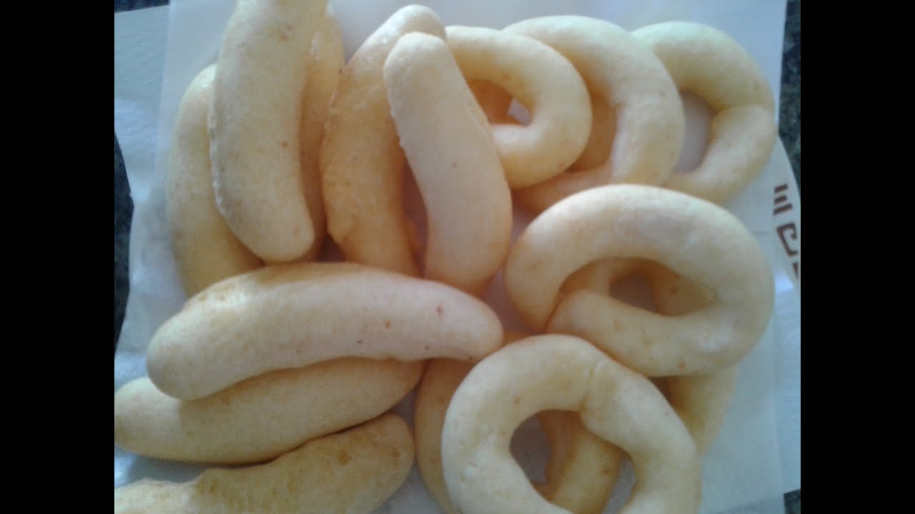 BISCOITO FRITO DE POLVILHO QUE NÃO ESTOURA (FÁCIL E RÁPIDO DE FAZER)
