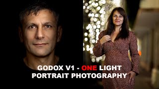 Godox V1 - one light portrait photography tutorial indoor and outdoor screenshot 1