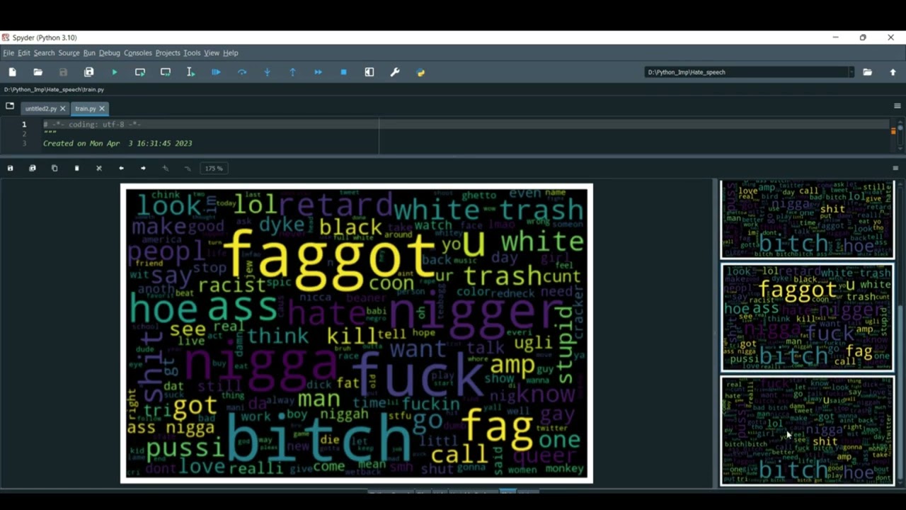 Hate speech Detection ML Classification Flask App in Python Projects