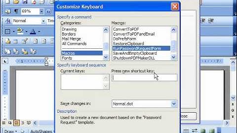 Word 2003 Tutorial Assigning a Shortcut Key to a Macro Microsoft Office Training Lesson 29.4