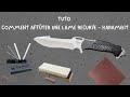 Tuto  comment affter une lame recurve  karambit tranchant concave