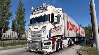 Scania S High Roof 730hp Doubles trailer【ETS2】Euro Truck Simulator 2  ProMods Map 28
