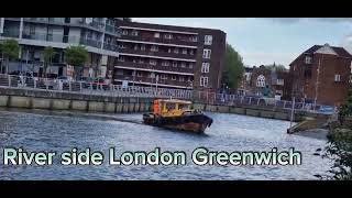 London River side Greenwich by  Dj vigorleforestierBlack