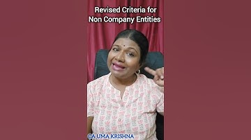 Revised Criteria for non company entities - issued by ICAI! Applicable for May 25 exams!