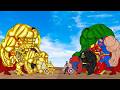 Evolution Of GOLD HULK Vs Evolution Of SPIDER-MAN Family | الرجل العنكبوت انقاذ باتمان