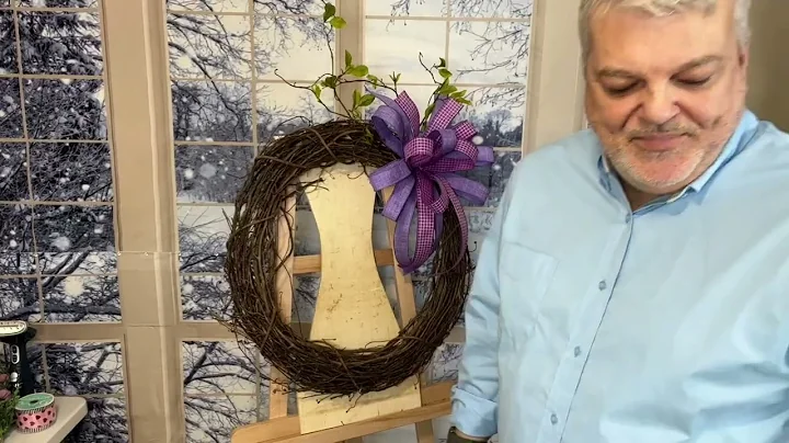 How to make a front door wreath, How to make a bow...