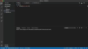 Hello World using Visual Studio Code, Python, and GitHub