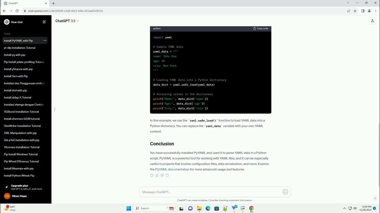pip install yaml - YouTube