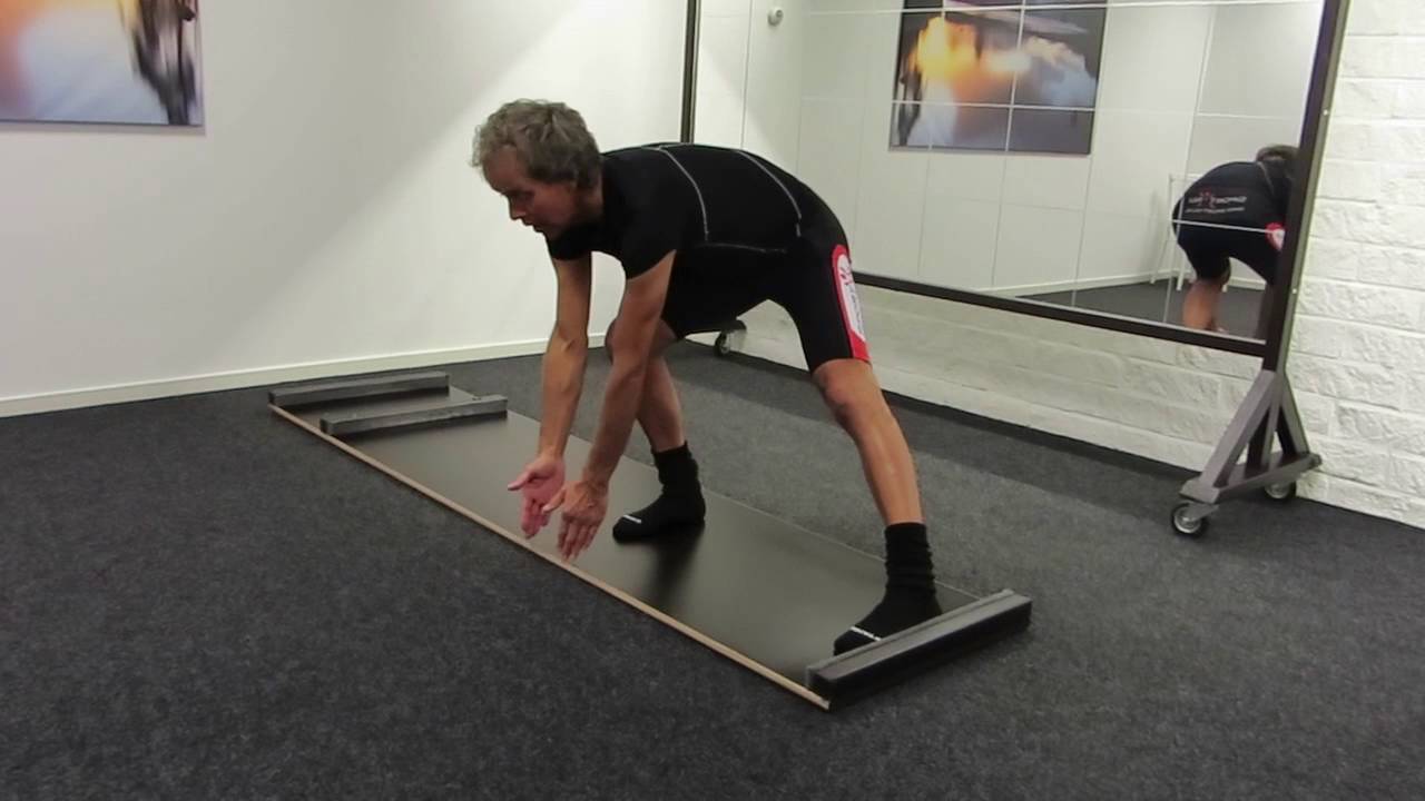 na school Medisch wangedrag Motiveren Schaatsplank oefeningen (deel 1) / Slideboard Training - YouTube