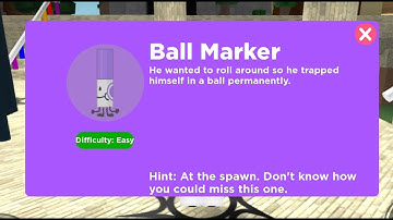 How to get ball marker ( Find the markers roblox )