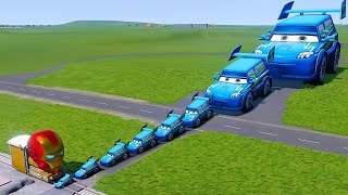 Flatbed Trailer Cars Transporatation with Tractor - Pothole vs Car #3 - BeamNG.Drive