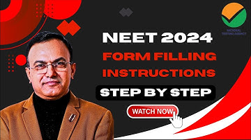 How to fill NEET 2024 Application Form | step by step video |
