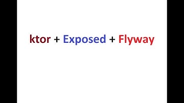 Ktor database migration with Flyway by programming - Postgresql database used