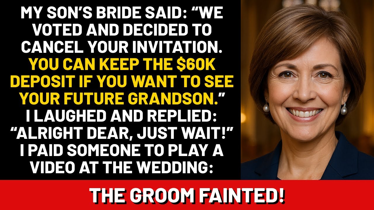 My son’s bride said: “We voted and decided to cancel your invitation. You can keep the $60k deposit