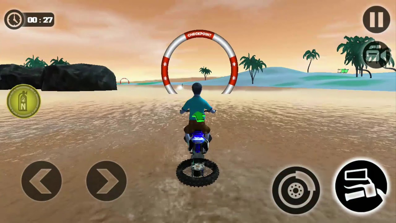 Kids Water Motorbike Racing Beach Driving Android Gameplay YouTube