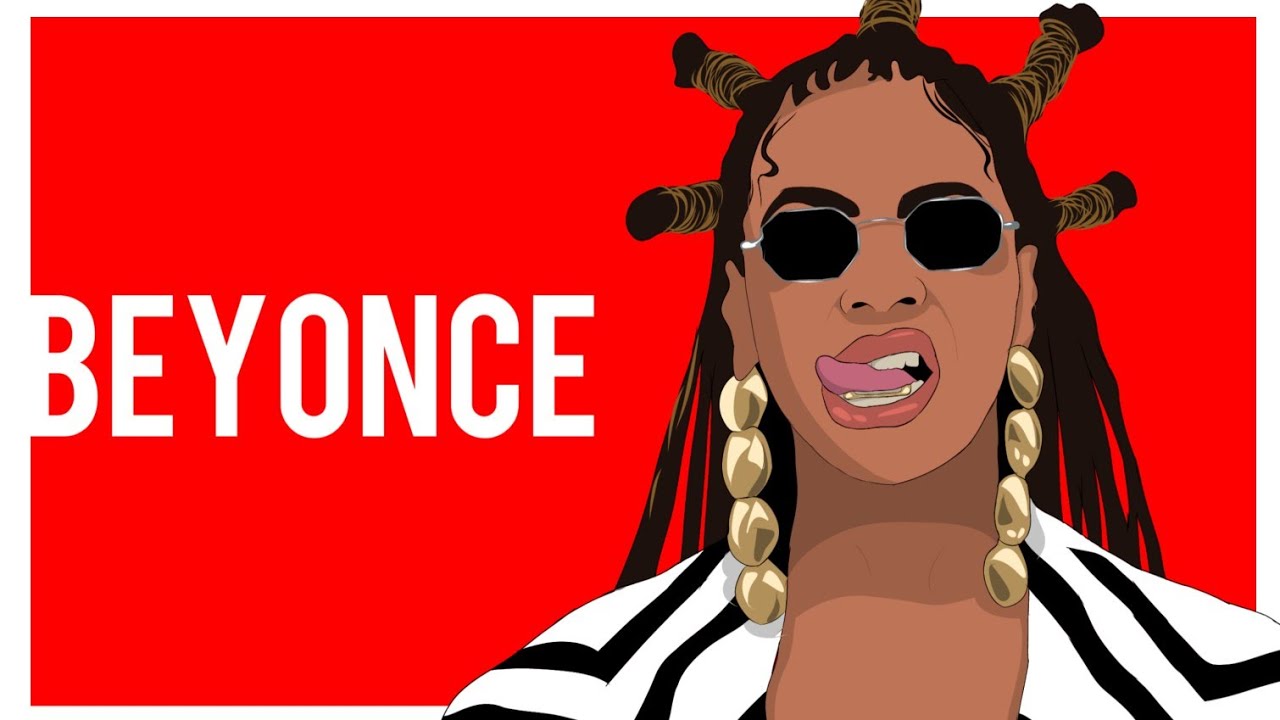 beyonce cartoon drawing