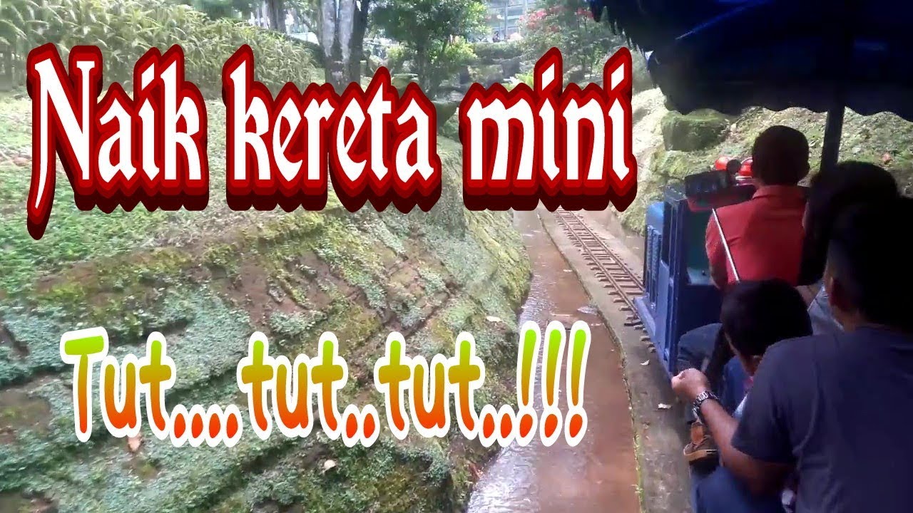  Naik  kereta  mini di taman  bunga  nusantara  YouTube