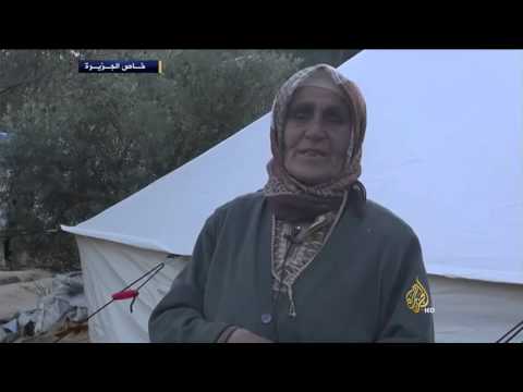 معاناة النازحين من جبل التركمان جراء الغارات الروسية