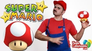 Palloncino Fungo Super Mario - Balloon Super Mario Mushroom - Tutorial 76 -  Feste Compleanni 