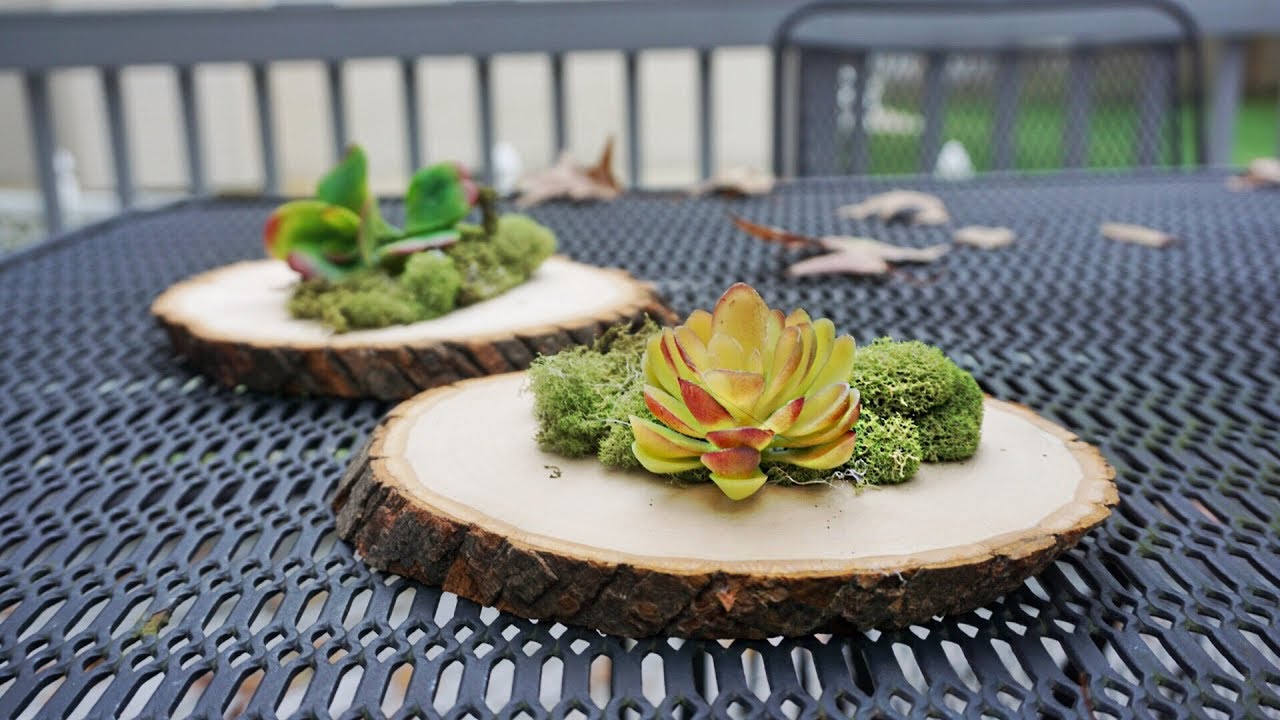 HowTo Rustic Wood Centerpieces YouTube