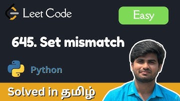 Set Mismatch | Leetcode 645 | Tamil | Python | Karthi stucks at code