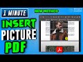 How to insert picture in pdf 2024 | adobe reader Tutorial