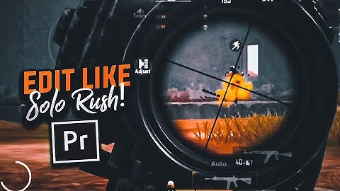 Edit your Montages like SOLO RUSH | Color Grading + Watermark | Premiere Pro