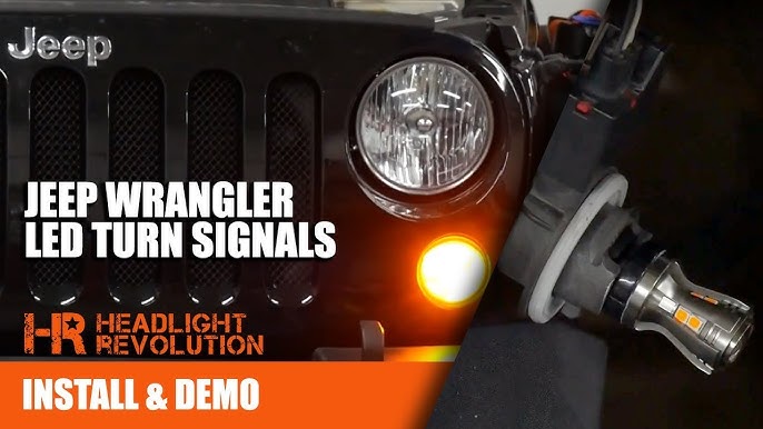 How to Replace Front Turn Signal Bulb on a Jeep Wrangler JK - YouTube