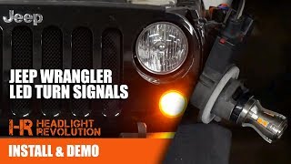 The BRIGHTEST Jeep Wrangler JK LED Turn Signal Bulb Upgrade Kit | Headlight  Revolution - YouTube