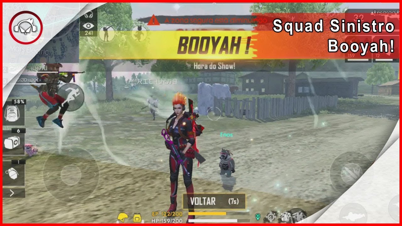 Miniatura do vídeo Free Fire, Squad Sinistro, Booyah