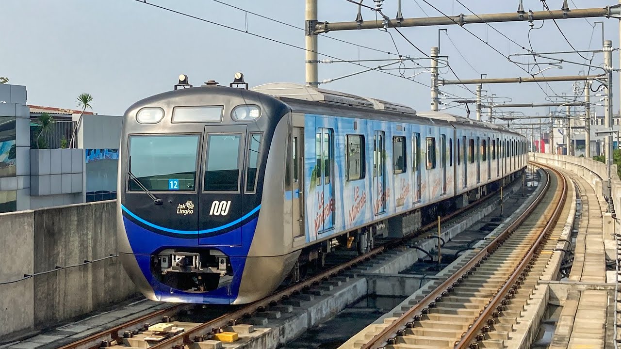 Hunting Kereta MRT Jakarta di Stasiun Haji Nawi Terbaru 2022!
