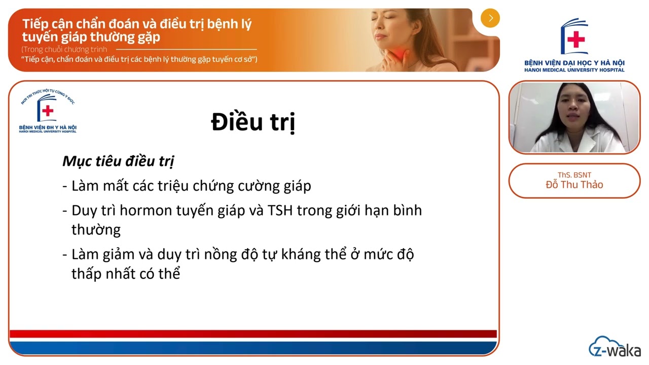 Tiếp cận chẩn đoán và điều trị cường giáp I ThS.BSNT. Đỗ Thu Thảo