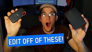 How to edit videos on an EXTERNAL Hard Drive