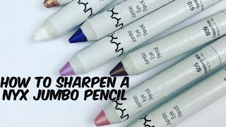 2 Min-Sharpening My NYX Jumbo Eye Pencil
