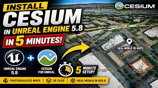Install Cesium in Unreal Engine 5.8 in 5 Minutes | Photorealistic Maps & Google 3D Tiles screenshot 3