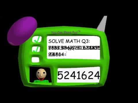 Baldi's Basics But You Have To Solve It Using A Math Machines by Baldi's  Basics Official VN