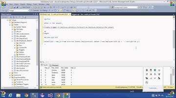 26.SQL Server Tutorial-Hindi(DML After trigger for Insert)