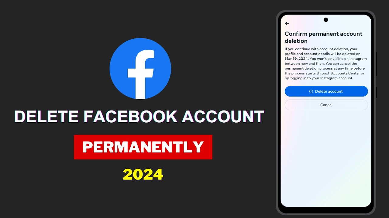 How to Delete Facebook Account Permanently | New Method - YouTube