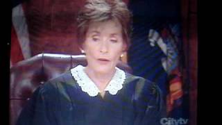 Judge Judy yells at goofy guy