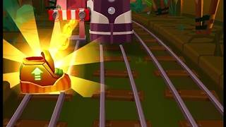 Subway Surfer - Run On Train Gameplay  🌿🪻🌿 screenshot 5